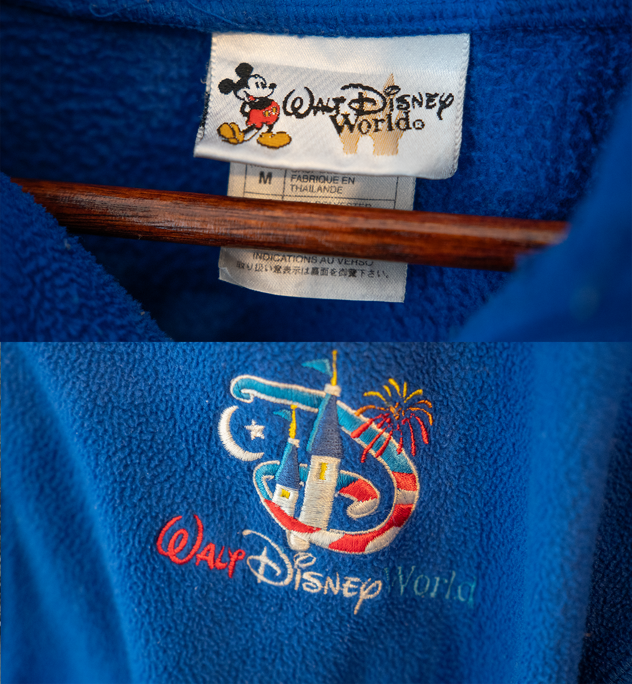 WALT DISNEY WORLDハーフジップフリース青