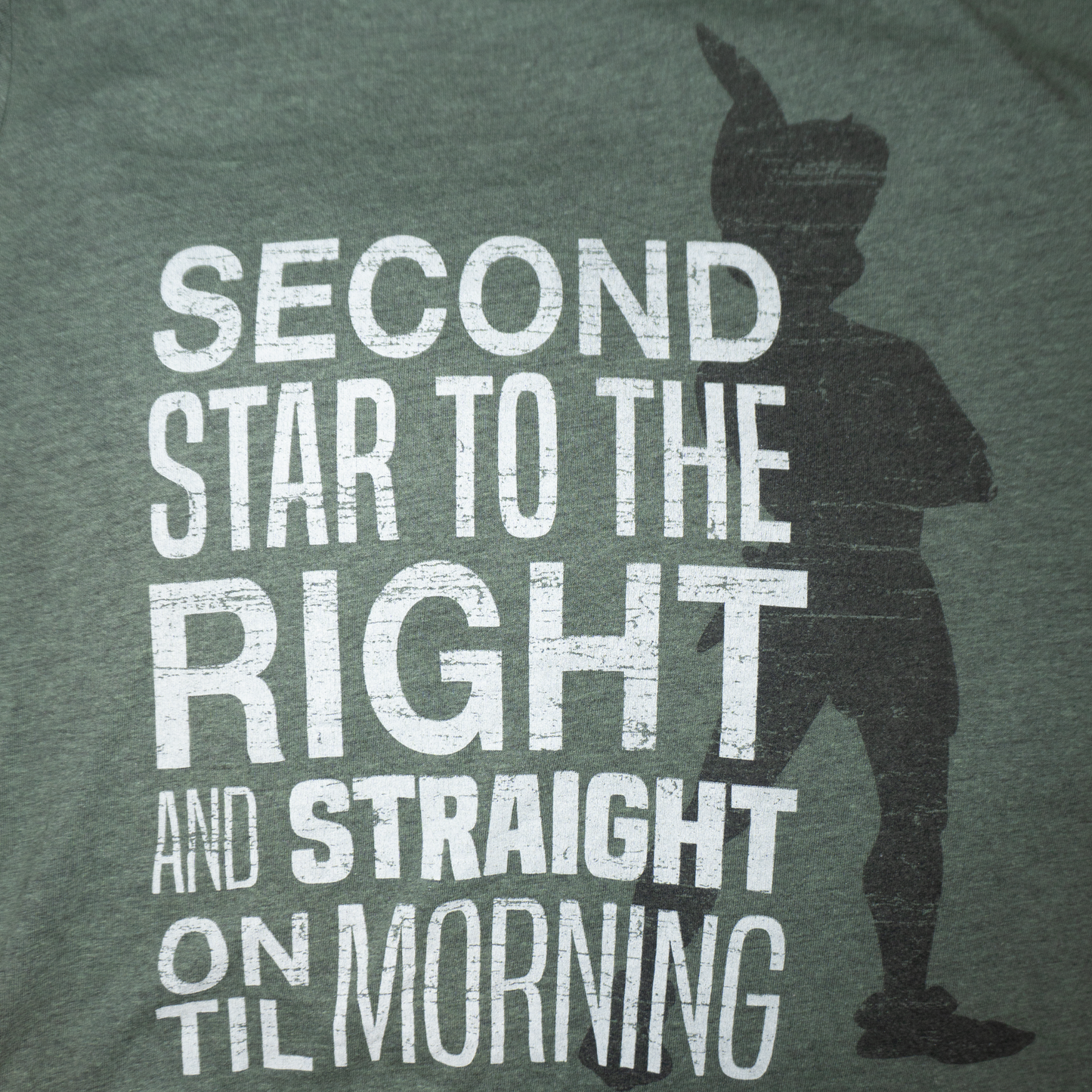 ピーターパンの”The Second Star To The Right”Tシャツ