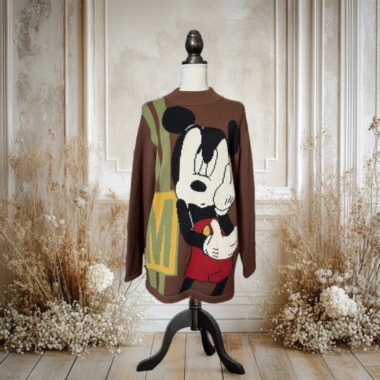【〜10/31期間限定セール】ミッキーマウス ニットセーター/アゴのせミッキー