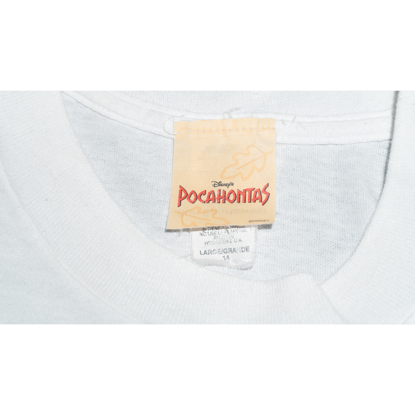 ポカホンタス、ミーコと一緒Tシャツ【90s】