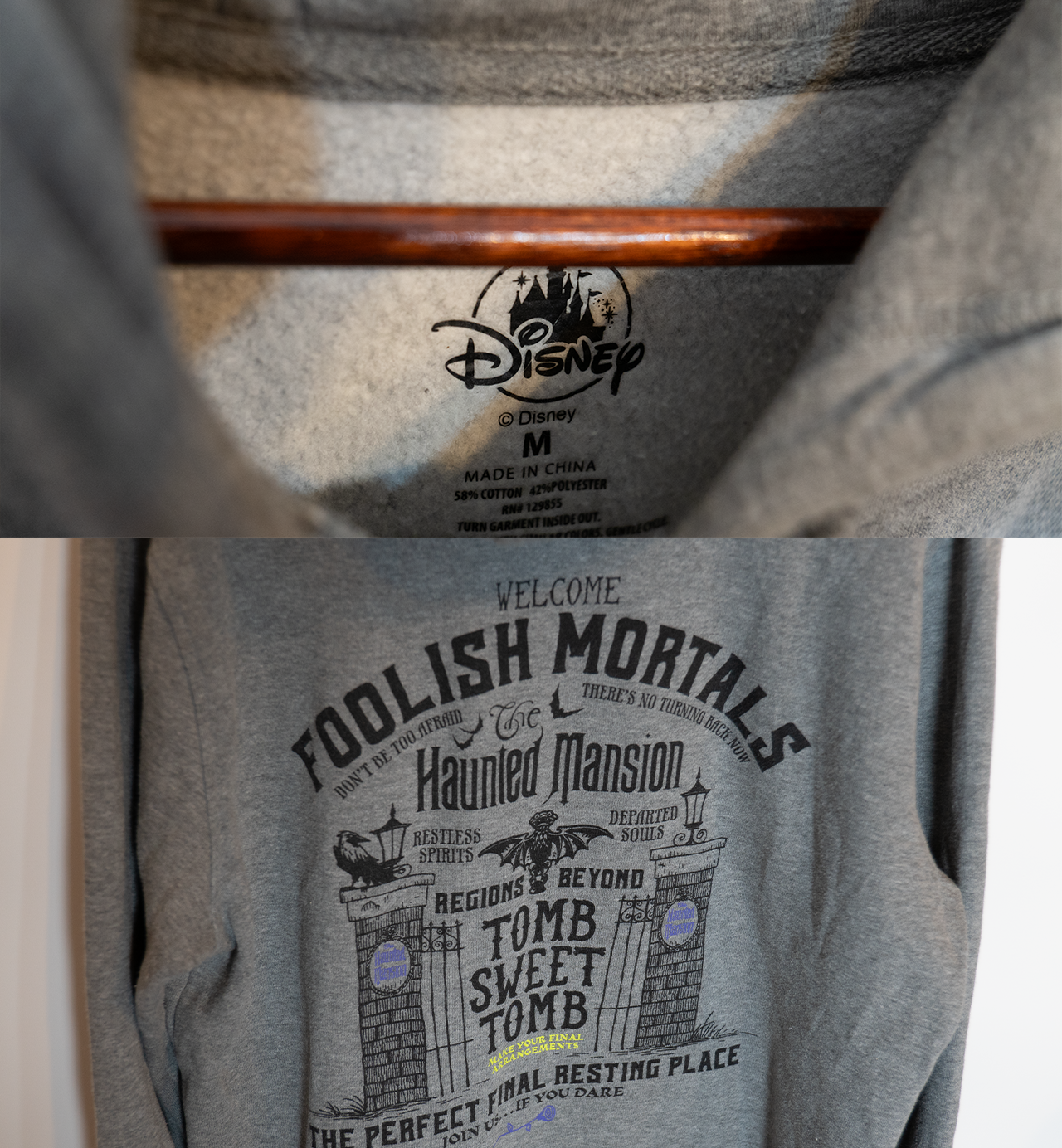 ホンテッドマンション『TOMB SWEET TOMB』パーカー【リユース】