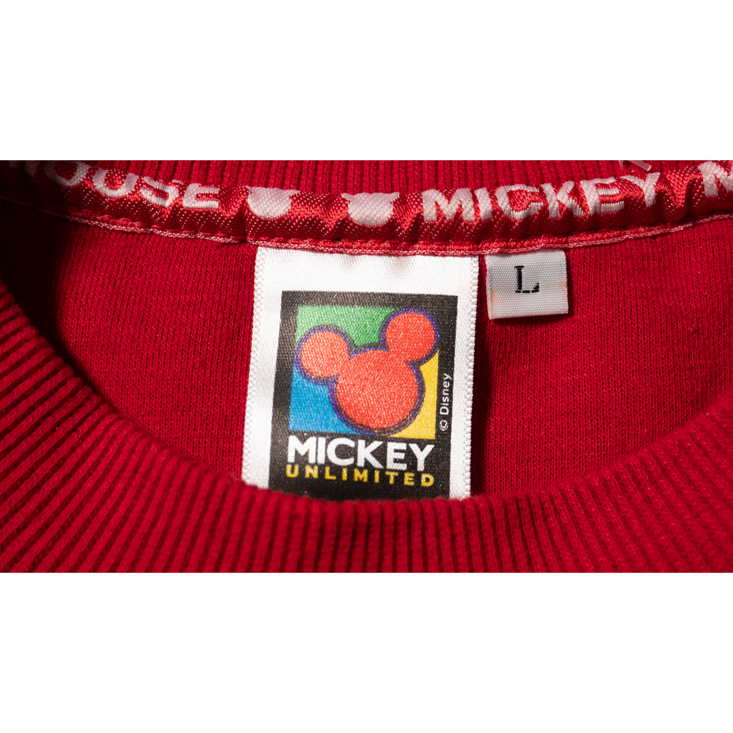ゴルフミッキー刺繍クルースウェット【90s Mickey Unlimited】