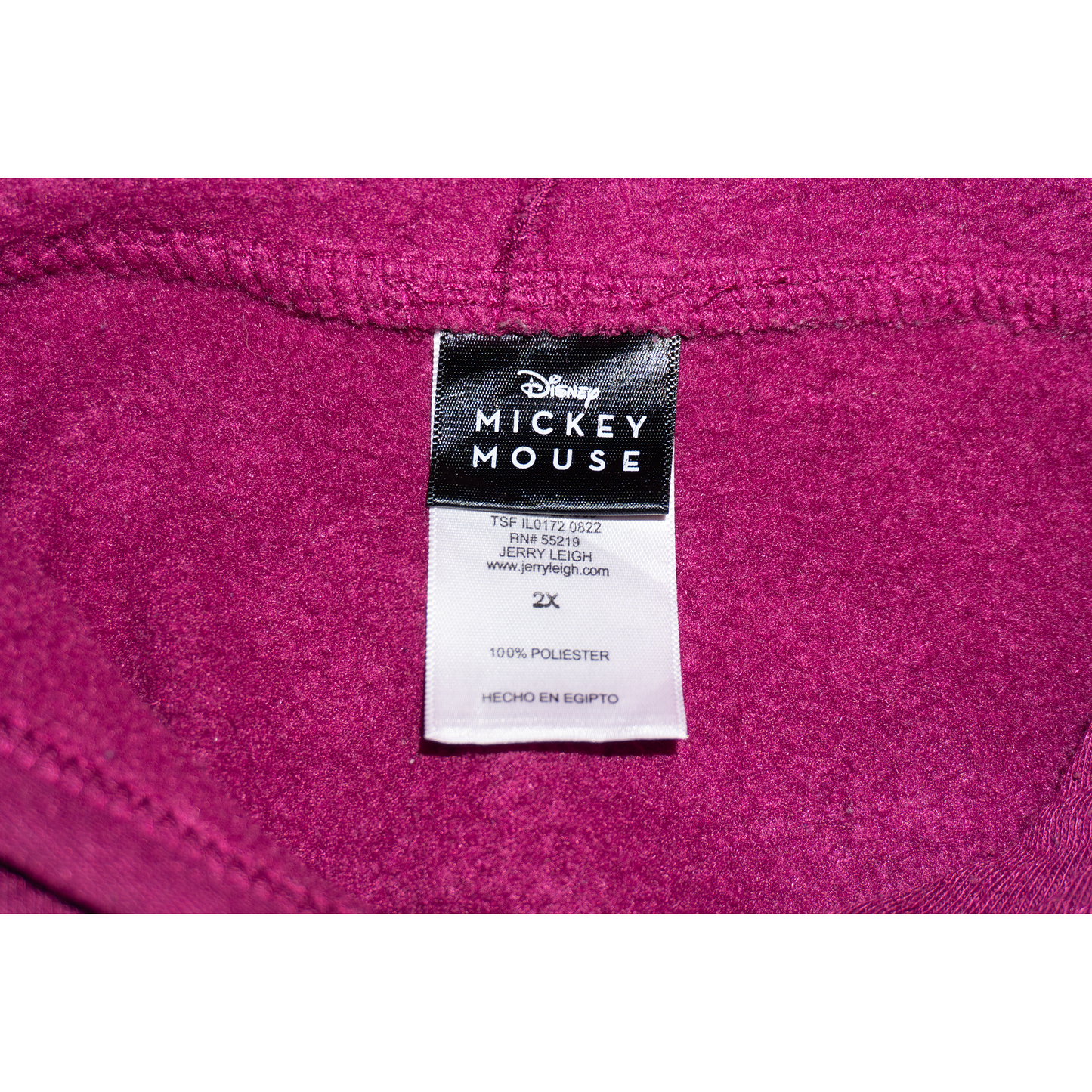 ミッキー&ミニースケッチパーカー:ワインレッド