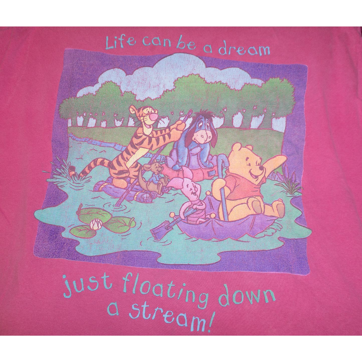 プーさんの川下りオーバーサイズTシャツ【90's】