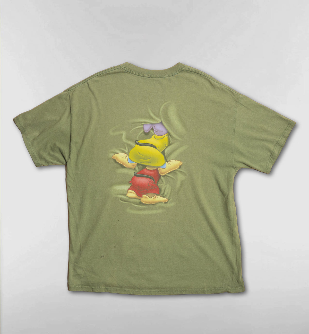 ドーピーとグランピー両面顔破りTシャツ【カーキ】