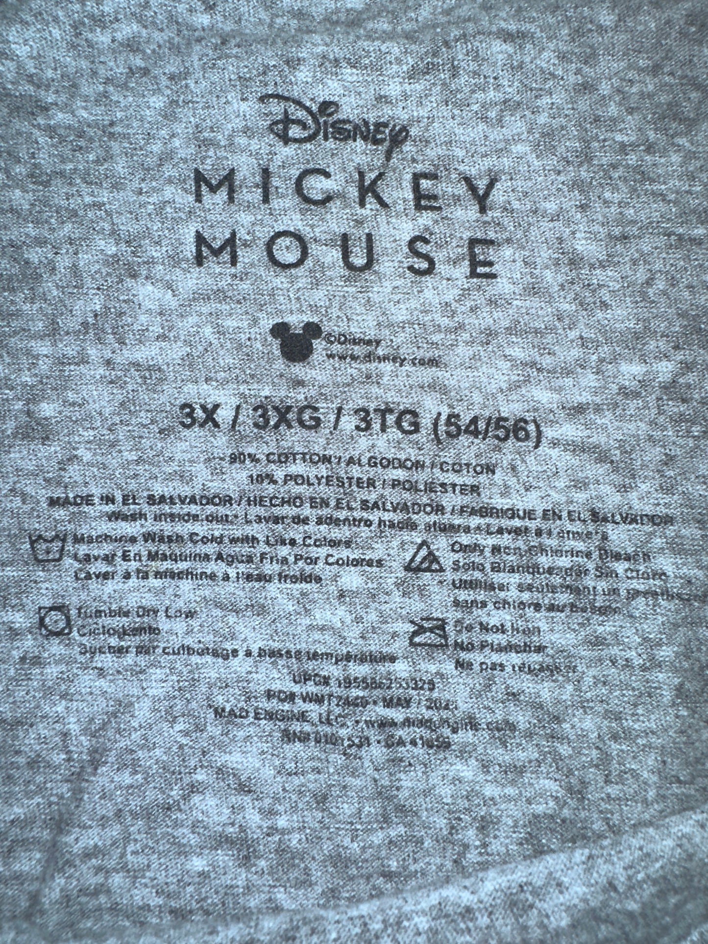 ミッキーお座りTシャツ