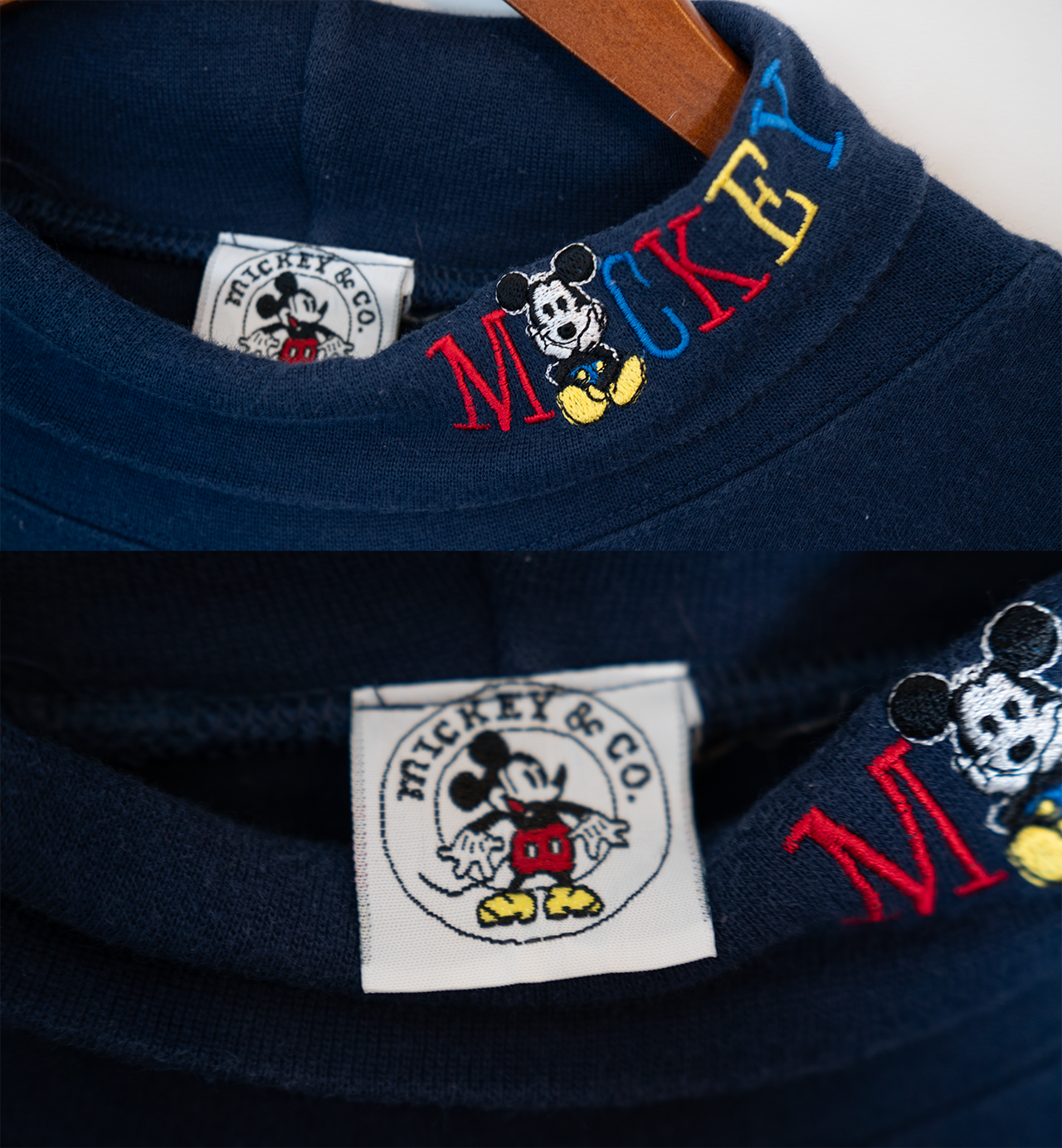 ミッキーのハイネックロンT