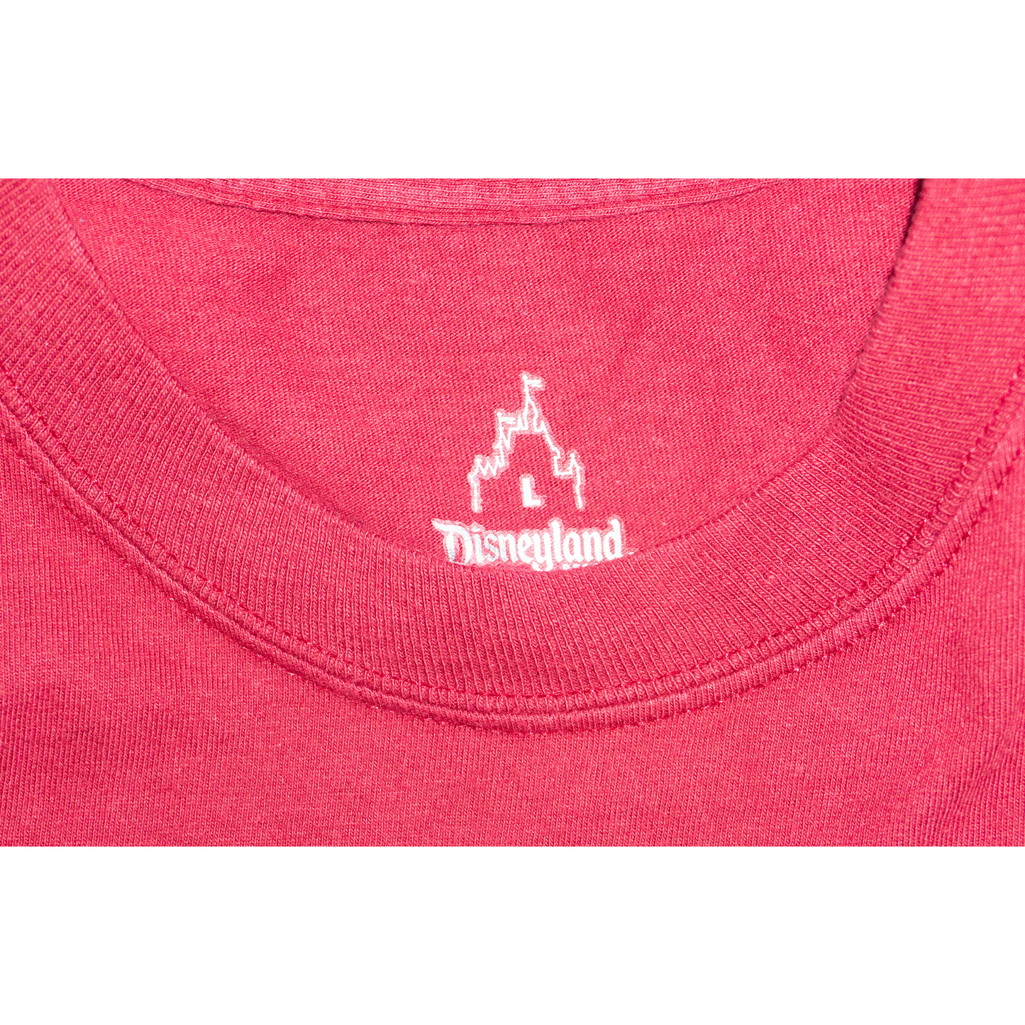 ワインレッド顔のぞきミッキーTシャツ