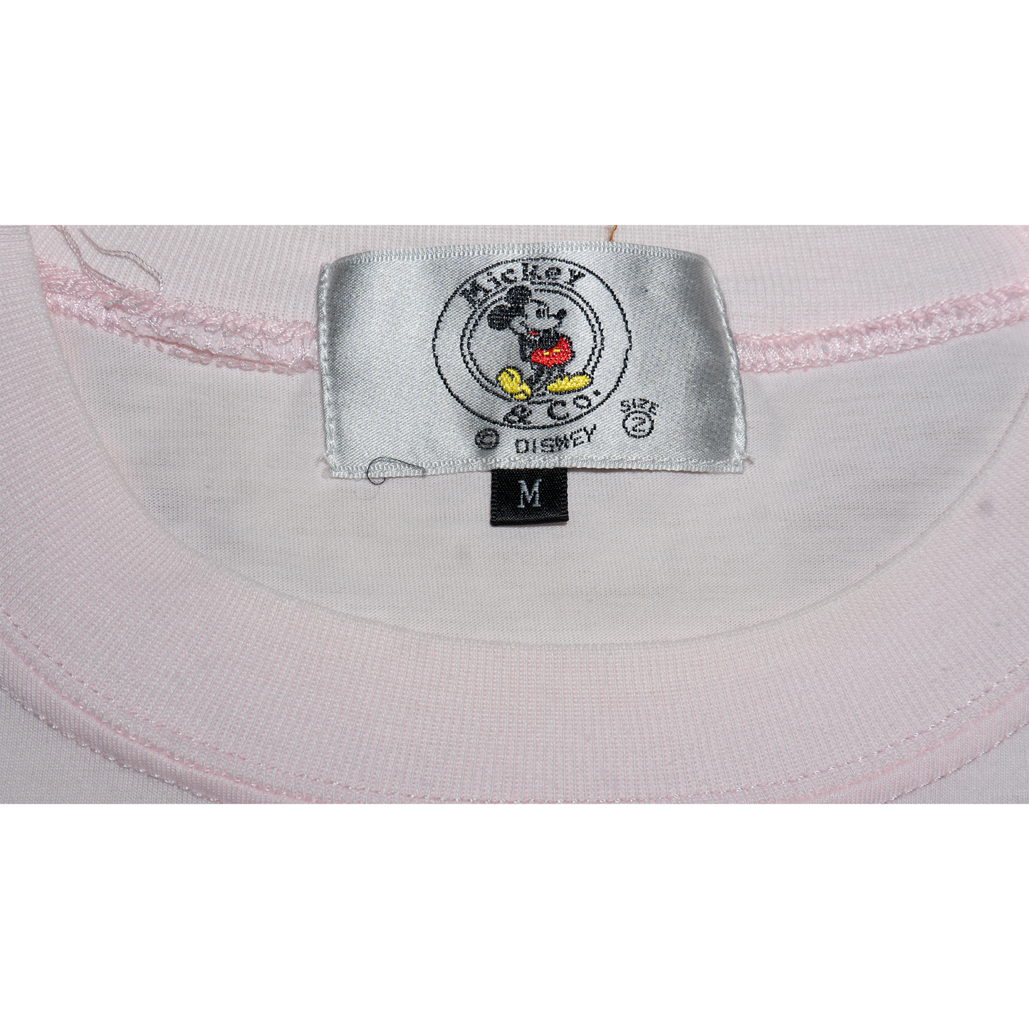ミッキーフレンズの復刻Co.Tシャツ(桜色)【Mickey co.】
