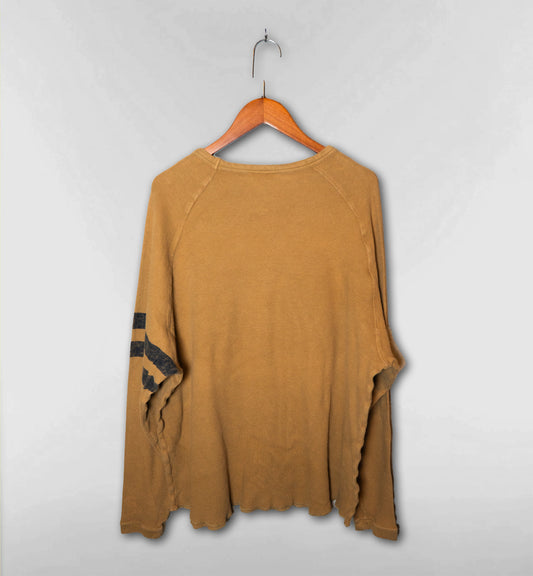 ミッキーワッフルロングスリーブTシャツ