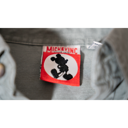 フロリダディズニー刺繍グレーシャツ【90s】