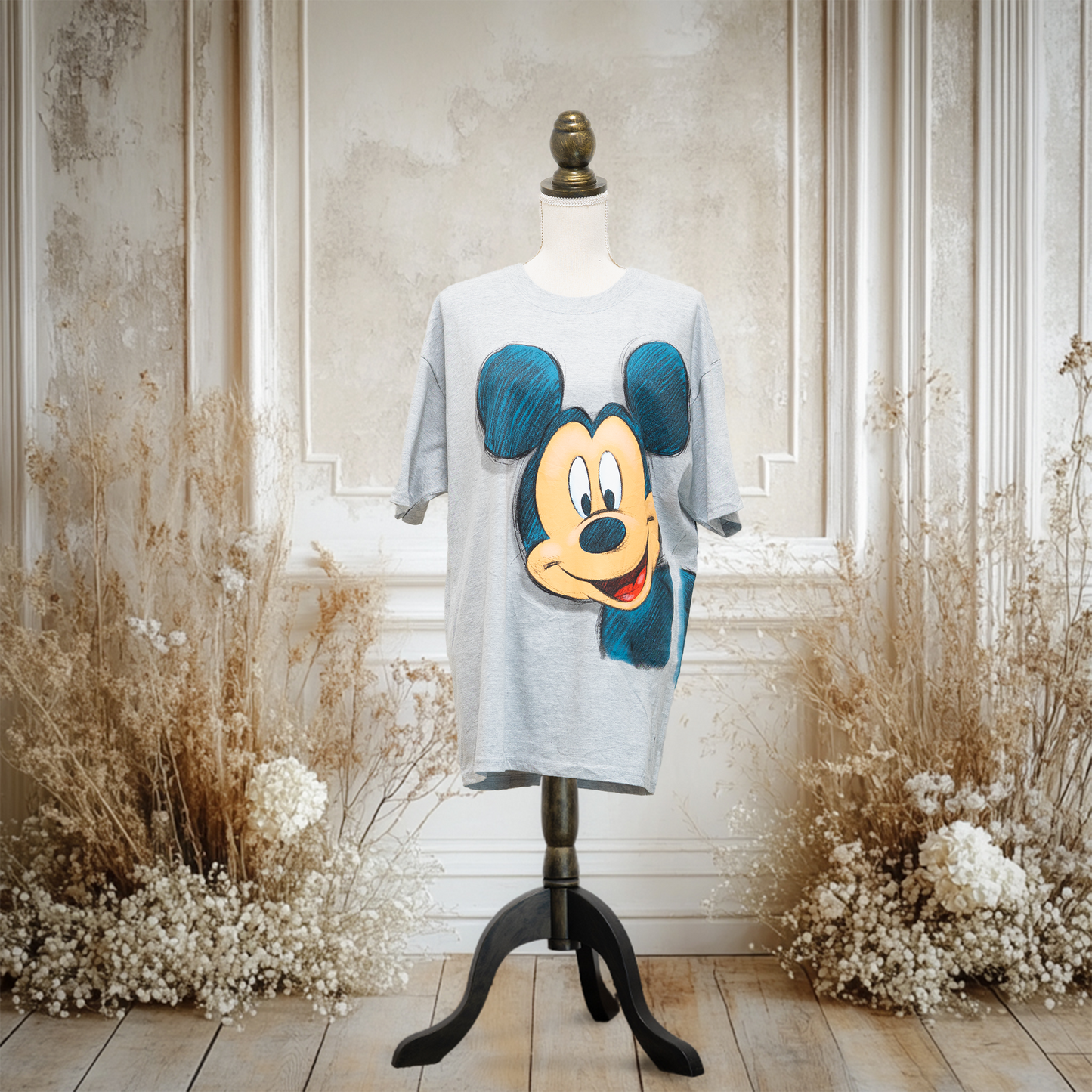 ひょっこり覗きミッキーTシャツ