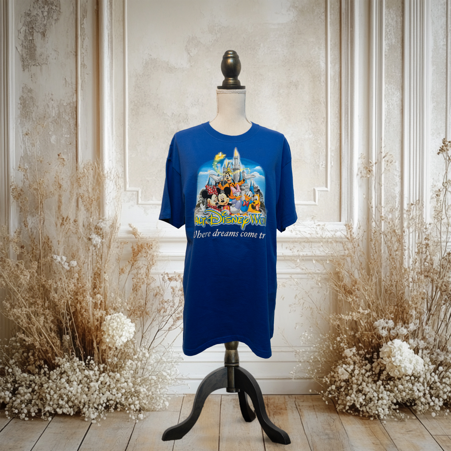 Walt Disney World”キャラ大集合”Tシャツ青
