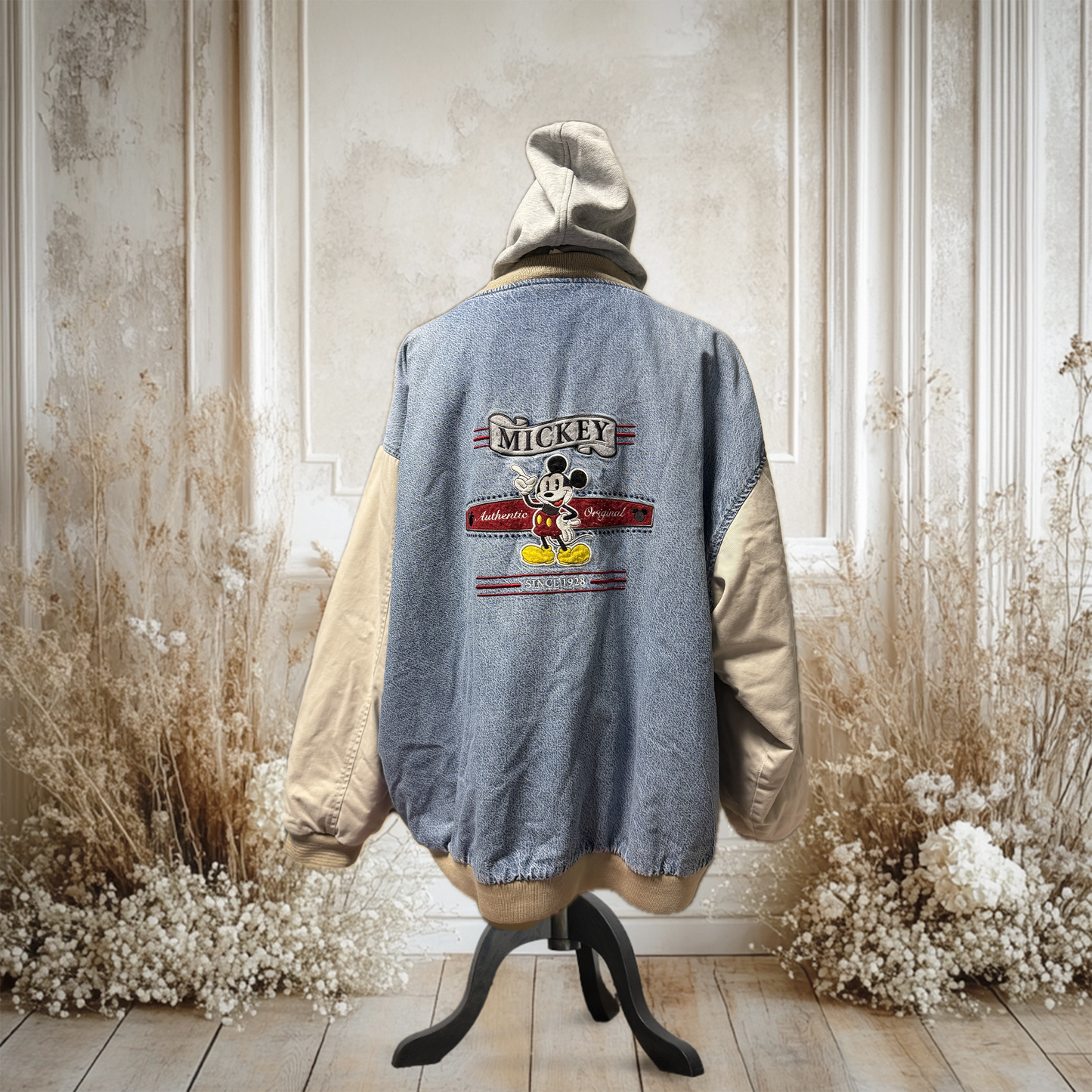 デニム切り替えブルゾンパーカー【00's】