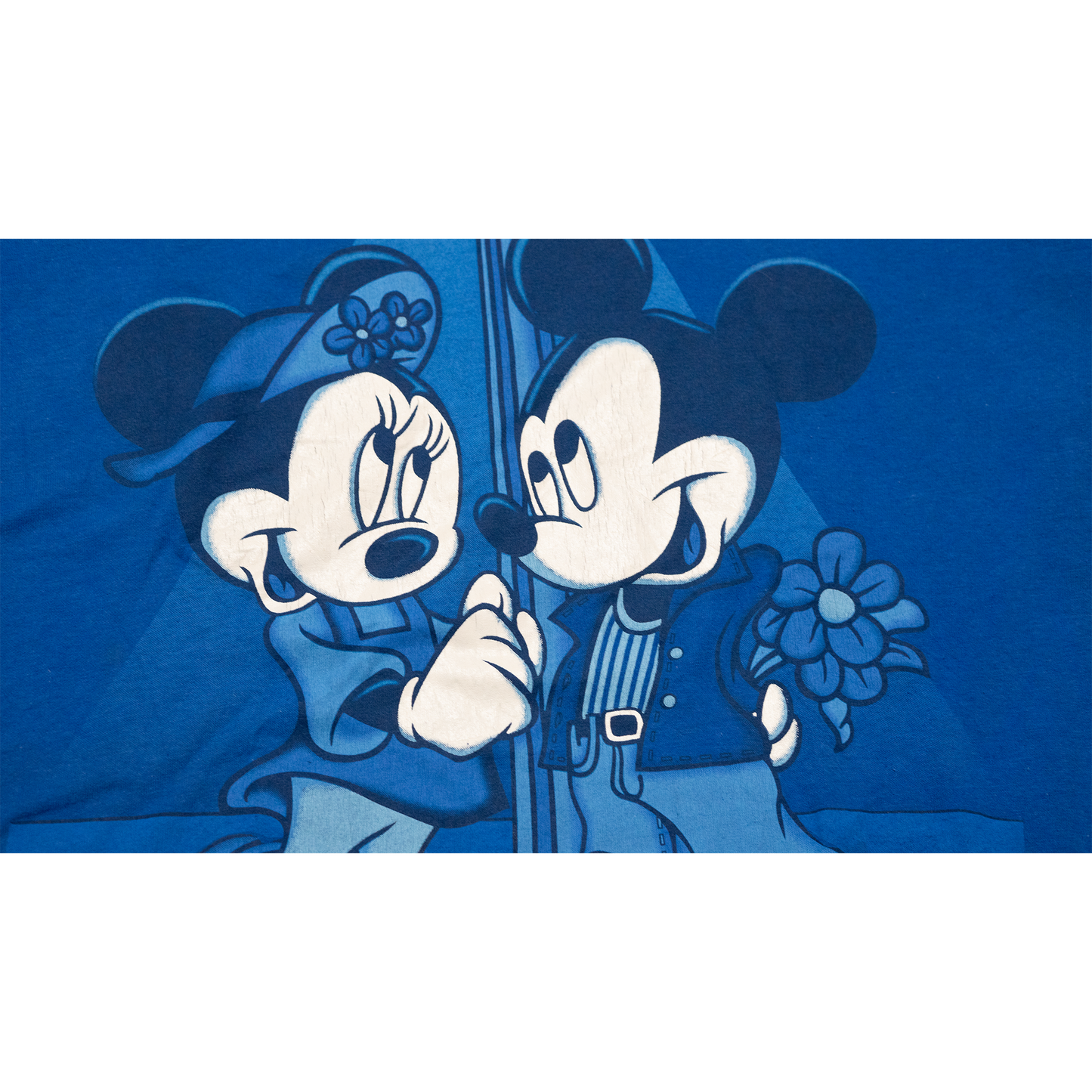 ミッキー&ミニー街灯の下で二人Tシャツ【90's】