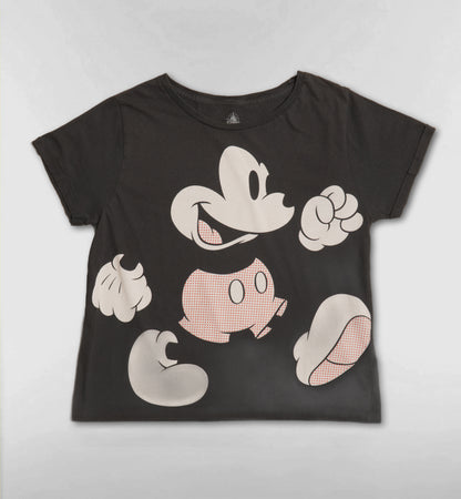 ミッキービッググラフィックTシャツ【チャコール】
