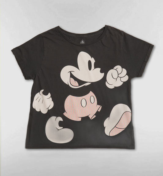 ミッキービッググラフィックTシャツ【チャコール】