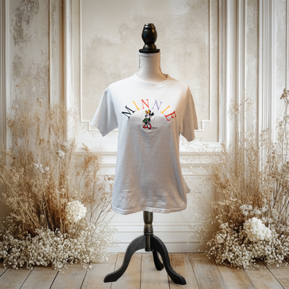 ミニーの激かわサイズなロゴTシャツ90's【Mickey UNLIMITED】