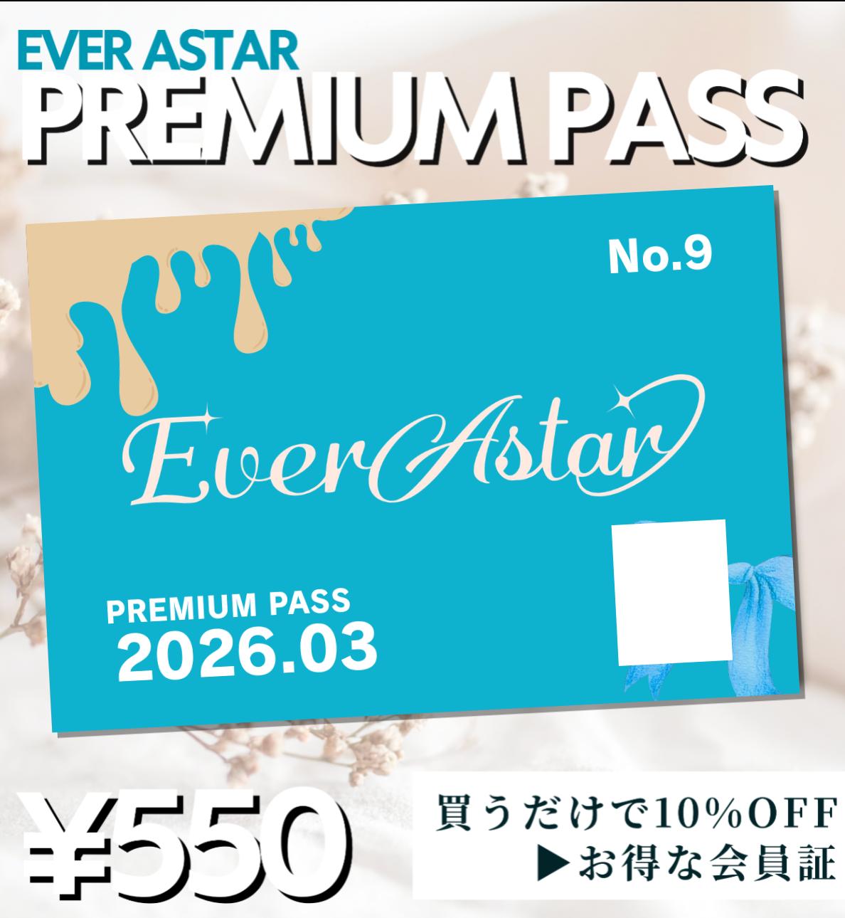 【30個限定】EverAstar Premium Pass:3月【エバパス購入はこちら】