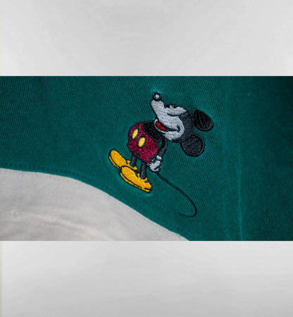 MICKEY刺繍ラガーシャツ