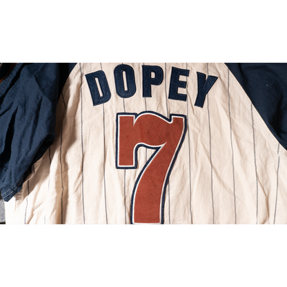 7 Dwarfs おとぼけベースボールシャツ／Dopey 【90s–00s Disneyland】