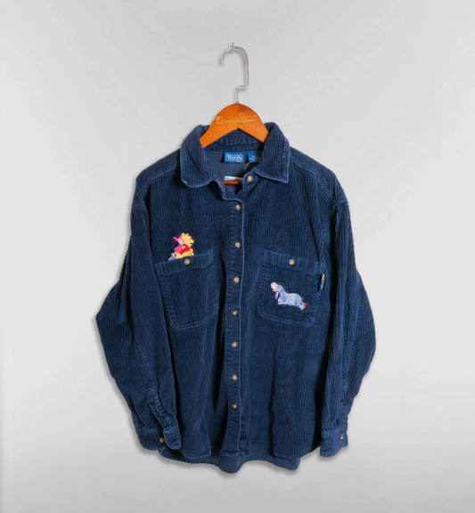 プーさんとイーヨーのコーデュロイシャツ