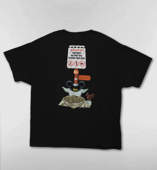 WDWヨーダのビックシルエットTシャツ【ブラック】