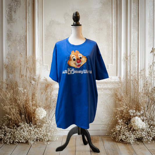 チップとデールの顔破りTシャツ【海外パーク】