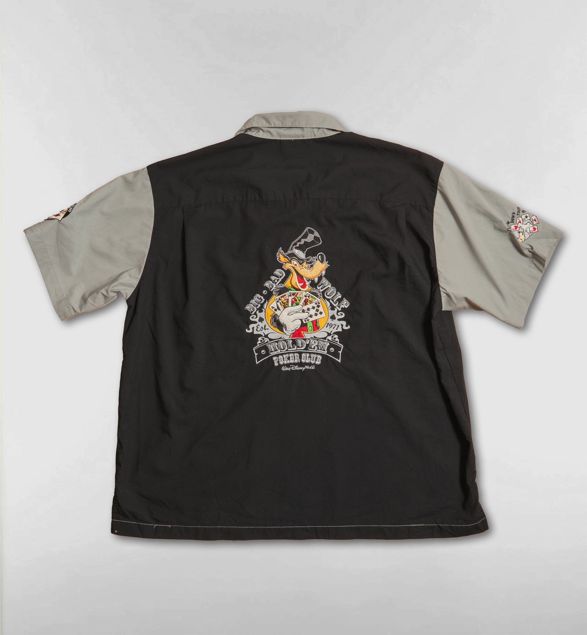 Big Bad Wolf Hold'em Poker Club 半袖シャツ 裏