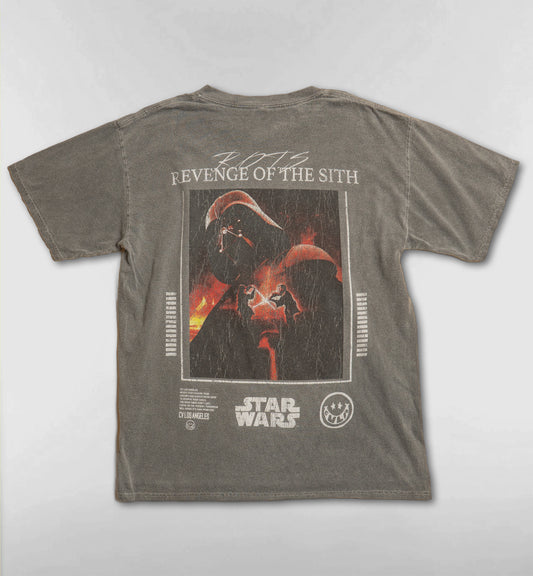 ダース・ベイダーバックプリントTシャツ【グレー】