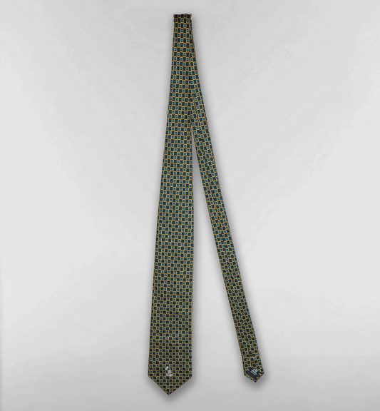 格子柄×スタンディングミッキーネクタイ【東京ディズニーランド】