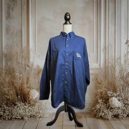 WDWミッキーロゴ刺繍オーバーサイズシャツ【90’s】