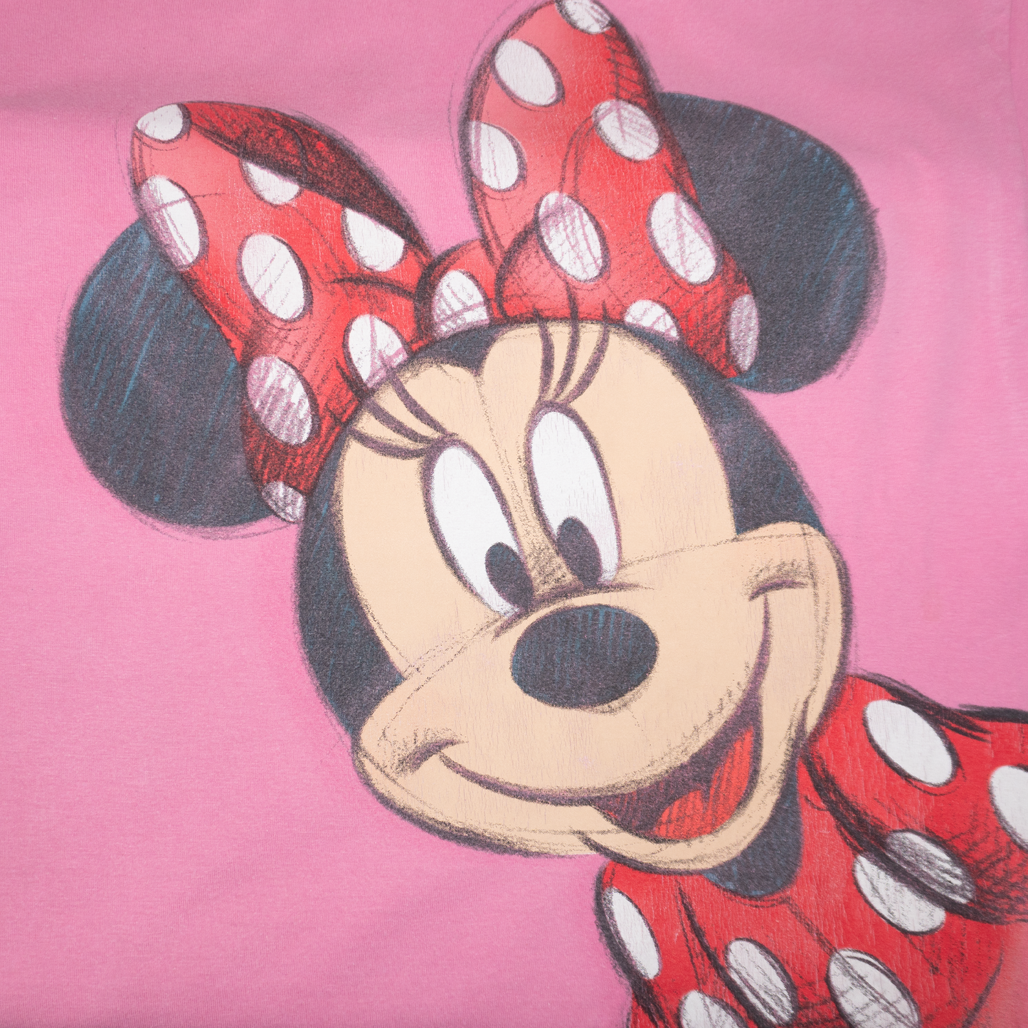 ミニーの顔覗きTシャツ(ピンク)