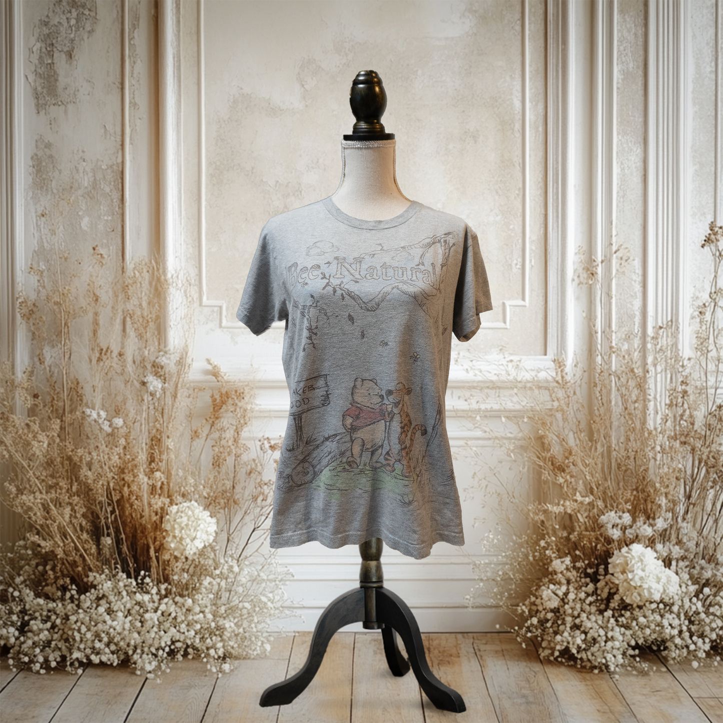 プーさんの”Bee" Natural Tシャツ