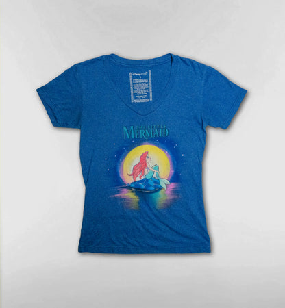 リトルマーメイド VネックTシャツ