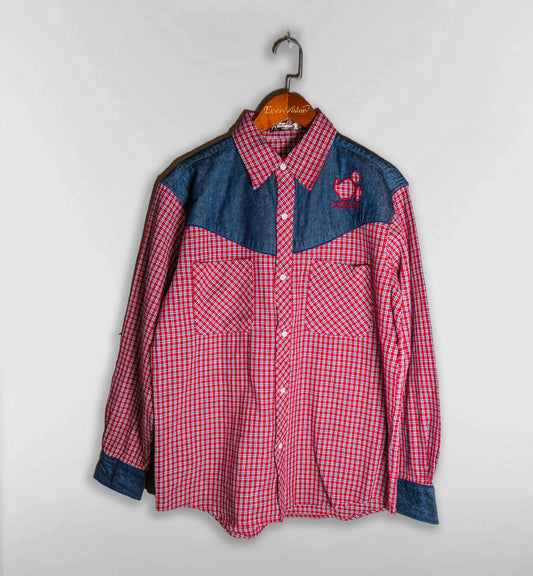 【未使用品】デニム切り替えシャツ【東京ディズニーランド】