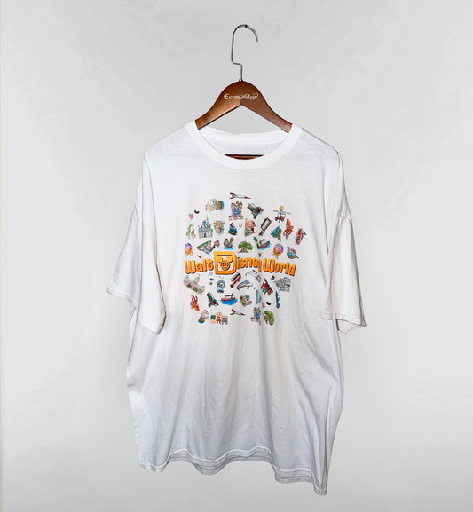 WDW全アトラクションプリントTシャツ
