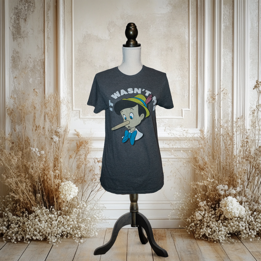 僕じゃないよ！ピノキオTシャツ【グレー】