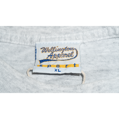 紫グーフィースタンディング　スポーツTシャツ【90s】【Wellington Apparel】
