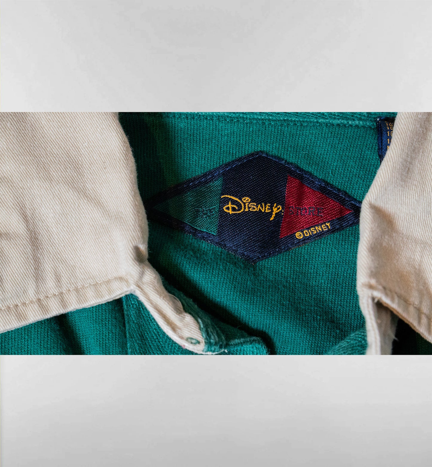 MICKEY刺繍ラガーシャツ