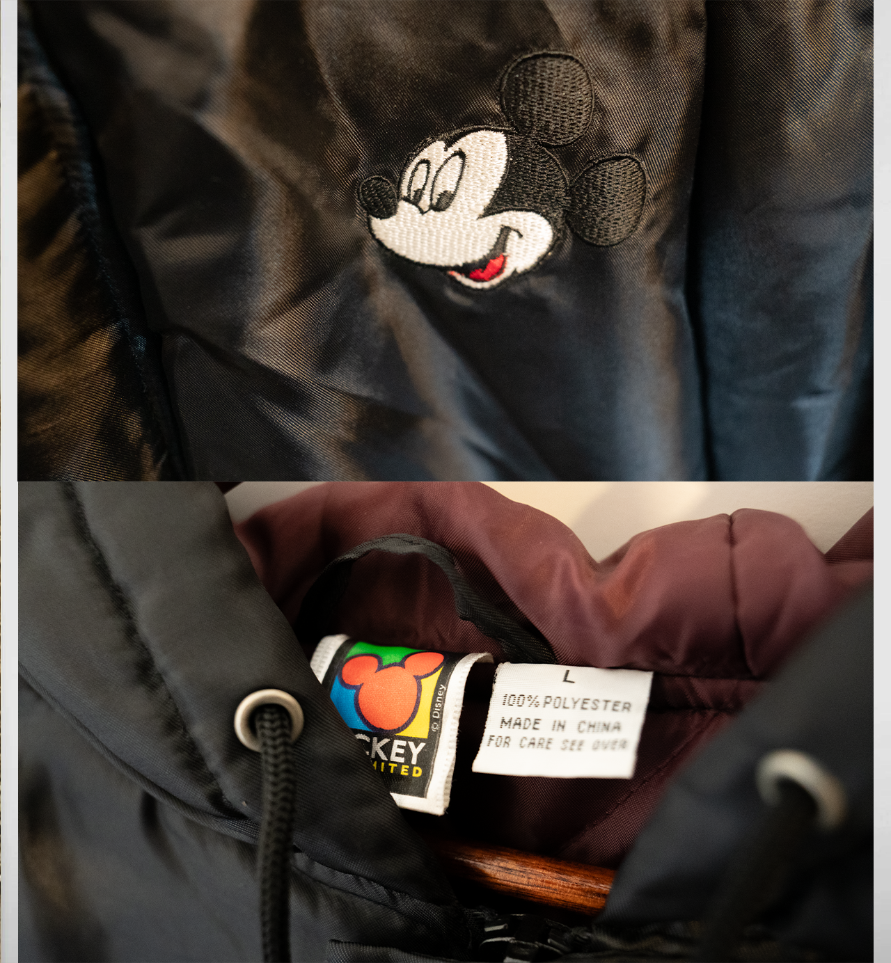 ミッキーのサッカーベンチコート