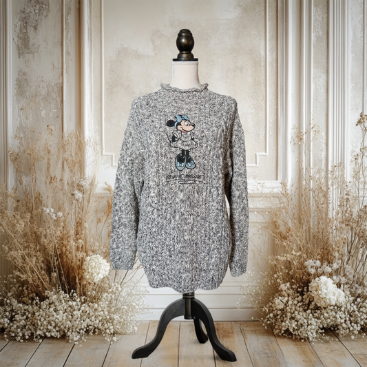 スタンディングミニーのグレーニットセーター【00's】