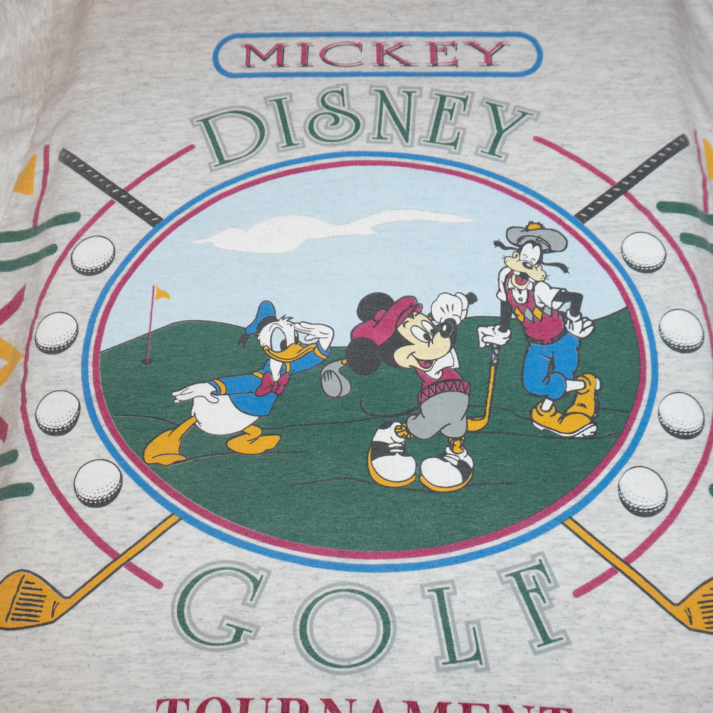 ミッキーフレンズのゴルフTシャツ【90's/Diport USA】