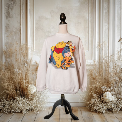 ホワイトなプーフレンズスウェット