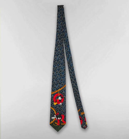 居眠りミッキーと働きグーフィーネクタイ