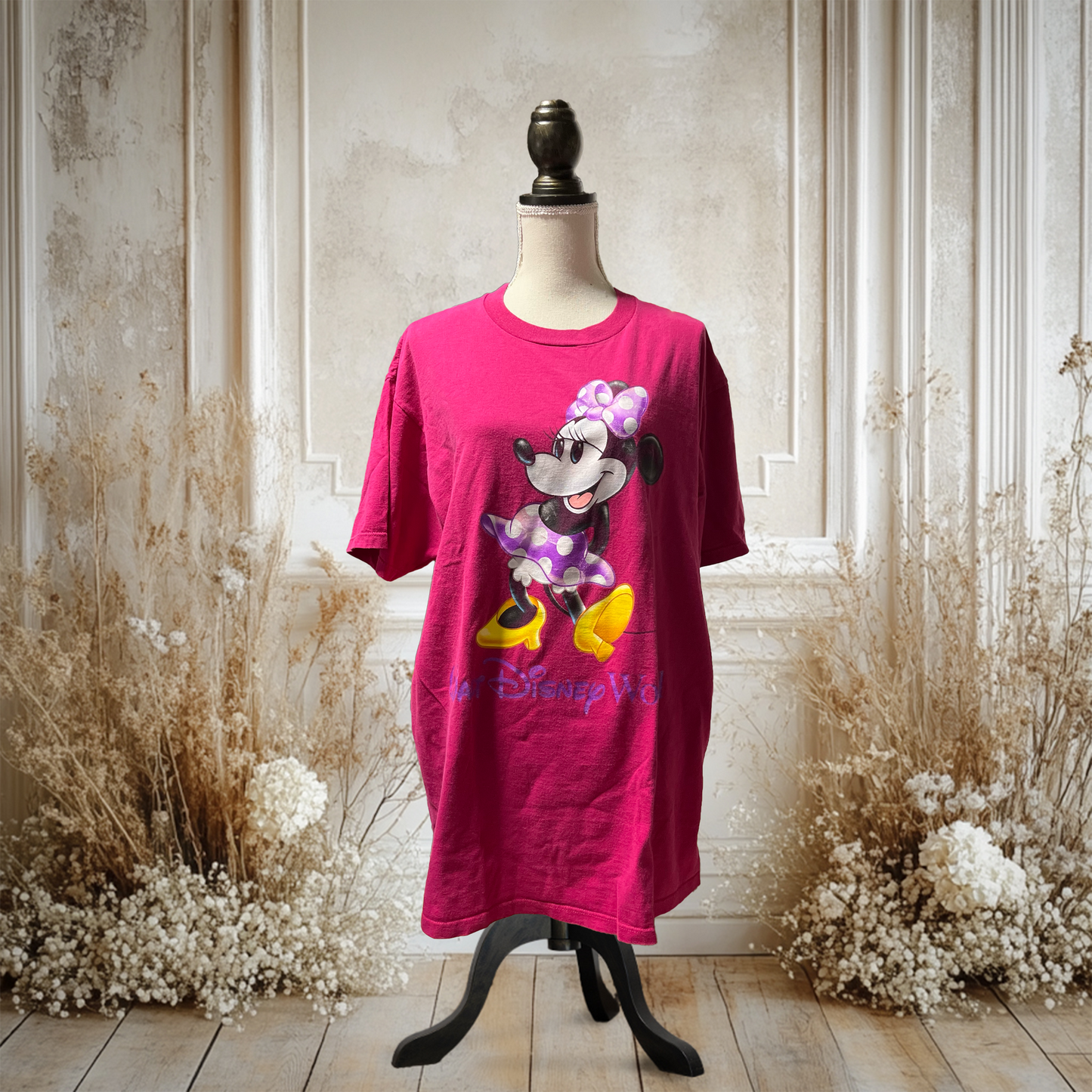 ミニーのレトロ顔オーバーサイズTシャツ【90's】