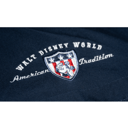ワンポイント刺繍ミッキー　Americantradition半袖BIGシャツ　【00s】【WDW】
