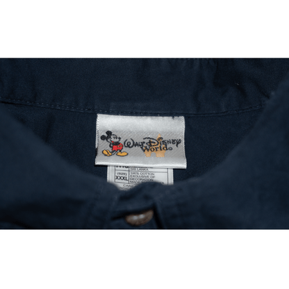 ワンポイント刺繍ミッキー　Americantradition半袖BIGシャツ　【00s】【WDW】