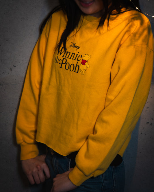 プーさんのショート丈スウェット