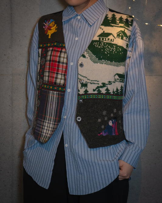 プーさんのライトなニットベスト